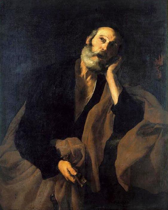 Jose de Ribera Arrependimento de Sao Pedro oil painting image
